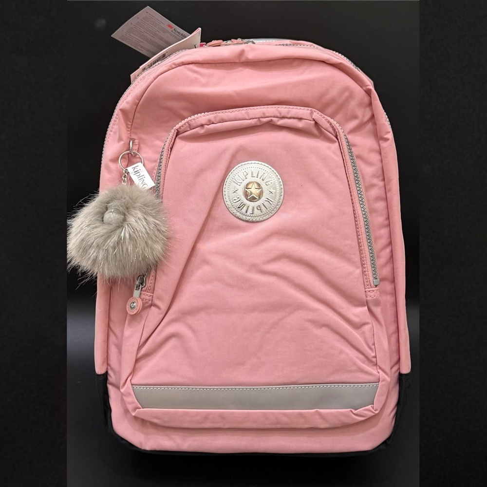 KIPLING Classroom 17" Laptop Backpack in Bridal Rose Color NWT $159